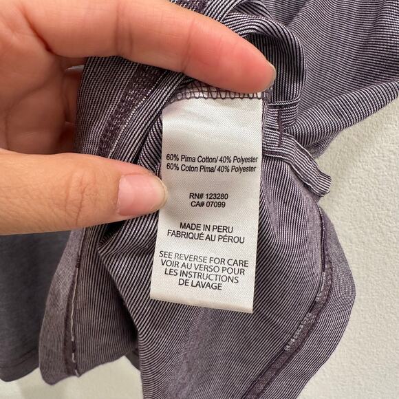 Travis Mathew Men's XL Purple Striped Polo Shirt Golf Performance Preppy Casual - Picture 6 of 6